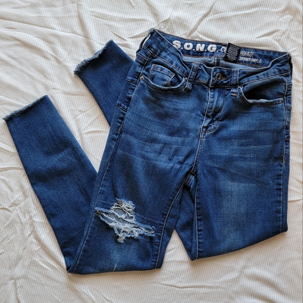 High Rise Skinny Ankle S.O.N.G Curvy Fit